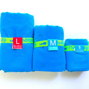 NWT SWIM TOWEL ULTRA COMPACT MICROFIBER BLUE LARGE